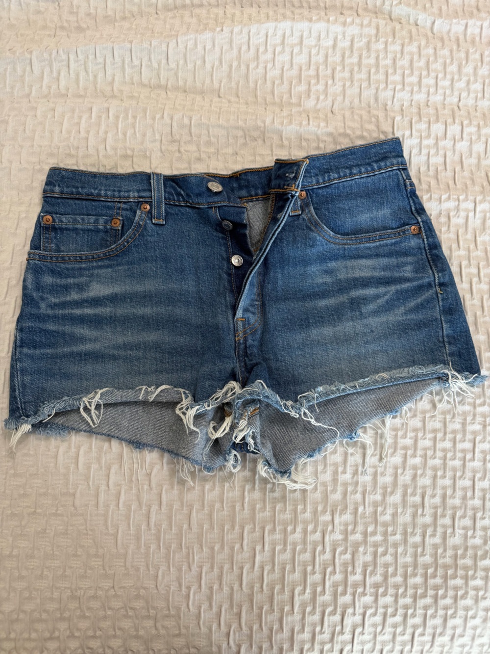 Levi's 501 Blue Denim Shorts